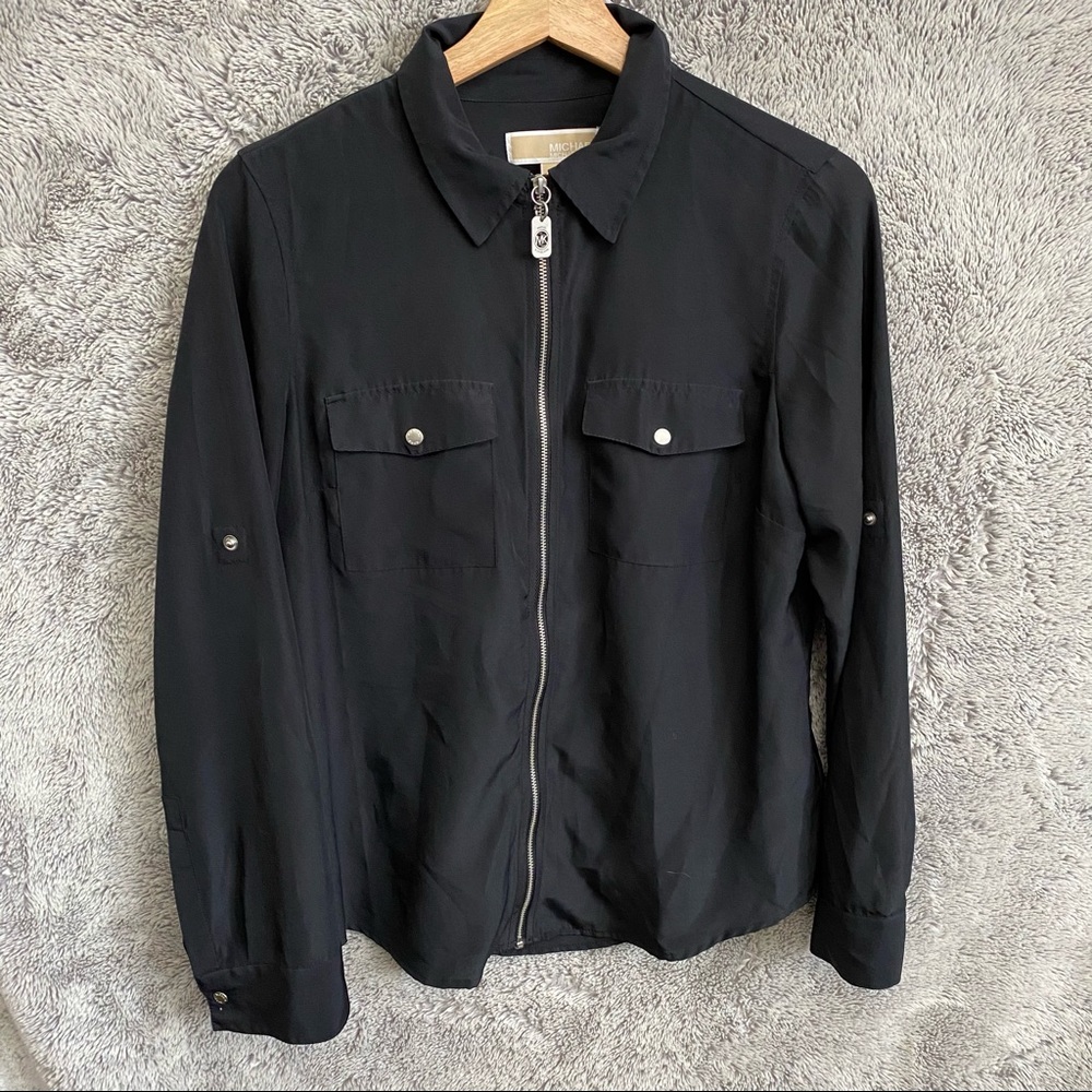 Michael Kors Zip Up Blouse